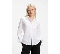 HUGO Regular-fit blouse in cotton poplin - Style The Essential Shirt, 50552832 White 14