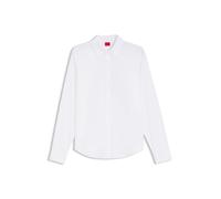 HUGO Regular-fit blouse in cotton poplin - Style The Essential Shirt, 50552832 White 8