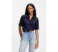 HUGO Regular-fit blouse in lightweight cotton canvas - Style The Summer Shirt, 50540156 Dark Blue 16