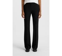 HUGO Regular-fit bootcut trousers in stretch fabric - Style Hovani, 50482091 Black 8