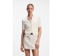 HUGO Regular-fit cardigan blended with virgin wool - Style Scutina_B, 50564314 Natural XS
