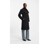 HUGO Regular-fit coat with asymmetric zip - Style Milanne-1, 50547197 Black 8