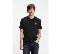 HUGO Regular-fit cotton T-shirt with logo print - Style Nesptee, 50572740 Black L