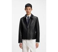 HUGO Regular-fit jacket in nappa leather - Style Liro, 50568644 Black S