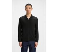HUGO Regular-fit knit jacket with zip front - Style San Jean-CV, 50543769 Black L