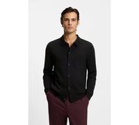 HUGO Regular-fit knitted jacket with ribbed trims - Style San Jordan-CV, 50553663 Black XL
