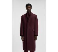HUGO Regular-fit long-length coat in tweed - Style Mald2541, 50549279 Dark Red S