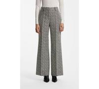 HUGO Regular-fit trousers in stretch herringbone fabric - Style Hasmina, 50569834 Patterned 10