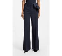HUGO Regular-fit wide-leg trousers in pinstripe stretch fabric - Style Hasmina, 50566085 Blue stripes 6