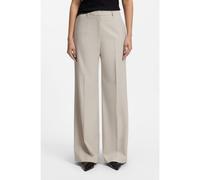HUGO Regular-fit wide-leg trousers in stretch fabric - Style Hasmina, 50566075 Light Grey 6