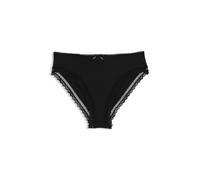HUGO Regular-rise briefs in stretch microfibre with lace trim - Style BRIEF UNIQUE, 50545733 Black M