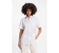 HUGO Relaxed-fit blouse in Oxford cotton - Style Exorda_B, 50559421 White 4