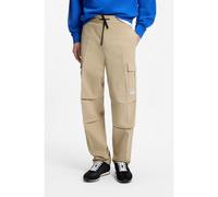 HUGO Relaxed-fit cargo trousers in cotton ripstop - Style Gadic262D, 50559930 Beige XL