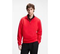 HUGO Relaxed-fit cotton sweatshirt with zip neck - Style Durty244, 50525881 Red M