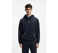 HUGO Relaxed-fit hoodie with branded contrast piping - Style NOAH HOODIE, 50566164 Dark Blue L