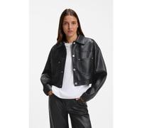HUGO Relaxed-fit jacket in faux leather - Style Anilena-1_B, 50563267 Black 6