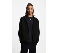 HUGO Relaxed-fit knitted jacket with patch pockets - Style Siton, 50547005 Black L