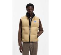 HUGO Relaxed-fit padded gilet with logo badge - Style Bodolino2541, 50546648 Beige