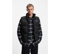 HUGO Relaxed-fit padded gilet with logo badge - Style Bodolino2541, 50546648 Black