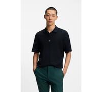 HUGO Relaxed-fit polo shirt with jacquard pattern - Style Dallovo, 50547378 Black XL