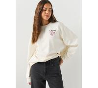 HUGO Relaxed-Fit Pure Cotton Crew Neck Sweatshirt, White, Size Xl, Women White
