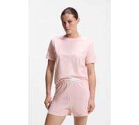 HUGO Relaxed-fit pyjama top in stretch cotton - Style HUGO ID T-SHIRT, 50555634 light pink S