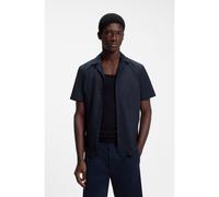 HUGO Relaxed-fit shirt in cotton poplin - Style Ellino, 50560584 Dark Blue XL