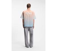 HUGO Relaxed-fit shirt with gradient print - Style Eligino, 50560710 Light Orange XXL
