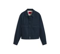 HUGO Relaxed-fit short cotton jacket in denim - Style HUGO 083/1, 50562787 Dark Blue S