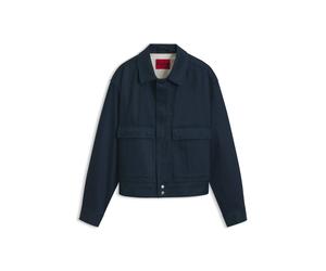 HUGO Relaxed-fit short cotton jacket in denim - Style HUGO 083/1, 50562787 Dark Blue S