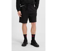HUGO Relaxed-fit shorts in cotton terry with printed logo - Style Dayono, 50530696 Black XS