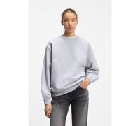 HUGO Relaxed-fit sweatshirt in cotton terry with graphic prints - Style Classic Crew_B_4, 50566576 Light Grey M