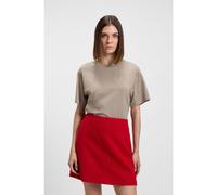 HUGO Relaxed-fit T-shirt in cotton jersey with embroidered monogram - Style Vintage Tee_19, 50550901 Light Beige XS
