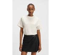 HUGO Relaxed-fit T-shirt in cotton jersey with embroidered monogram - Style Vintage Tee_19, 50550901 White L
