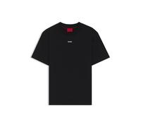 HUGO Relaxed-fit T-shirt in cotton with logo print - Style Dapolino, 50488330 Black L