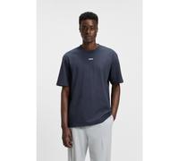 HUGO Cotton-jersey relaxed-fit T-shirt with logo print - Style Dapolino, 50488330 Dark Blue M