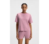 HUGO Relaxed-fit T-shirt in soft jersey with contrast logo - Style SHUFFLE_T-SHIRT, 50490593 light pink XL