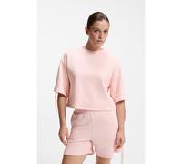 HUGO Relaxed-fit T-shirt with gathered sleeves - Style CASUAL_t-shirt, 50561045 light pink M
