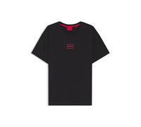 Hugo Laze 10261152 Red Short Sleeve T-shirt Black S Men
