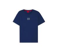 HUGO Relaxed-fit top with high-density logo print - Style Laze T-Shirt, 50525236 Blue S