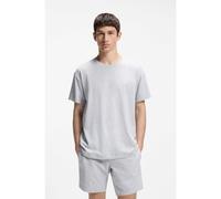 HUGO Relaxed-fit top with high-density logo print - Style Laze T-Shirt, 50525236 Light Grey S