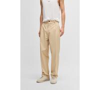 HUGO Relaxed-fit trousers in a cotton blend - Style Renar252, 50534782 Beige L