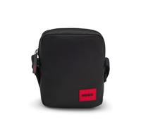 HUGO Reporter bag with rubberised logo label - Style Ethon 2.0N_NS zip, 50492693 Black