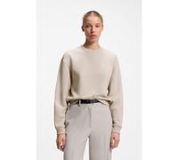 HUGO Resort-script logo sweatshirt in cotton - Style Daxandria_1, 50566693 Light Beige S