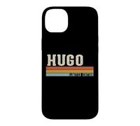 HUGO Retro Vintage Men Kids Boys First Name Case for iPhone 14 Plus