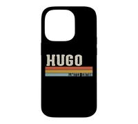 HUGO Retro Vintage Men Kids Boys First Name Case for iPhone 14 Pro