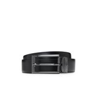 HUGO Reversible leather belt with branded keeper - Style Elvio-U, 50307803 Black 34