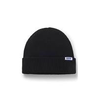 HUGO Rib-Knit Beanie Hat with Logo Label