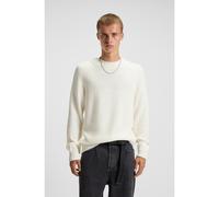 HUGO Rib-knit sweater in cotton - Style Sonnee, 50551398 Natural S