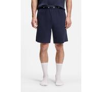 HUGO Ribbed cotton-blend pyjama bottoms with logo waistband - Style AZURI SHORTS, 50566128 Dark Blue S